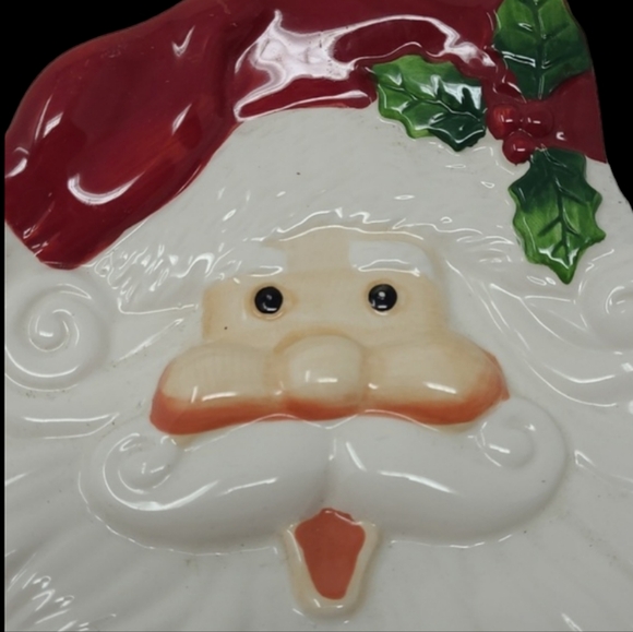SANTA SERVING PLATE / COOKIES FOR SANTA PLATE - Picture 2 of 5